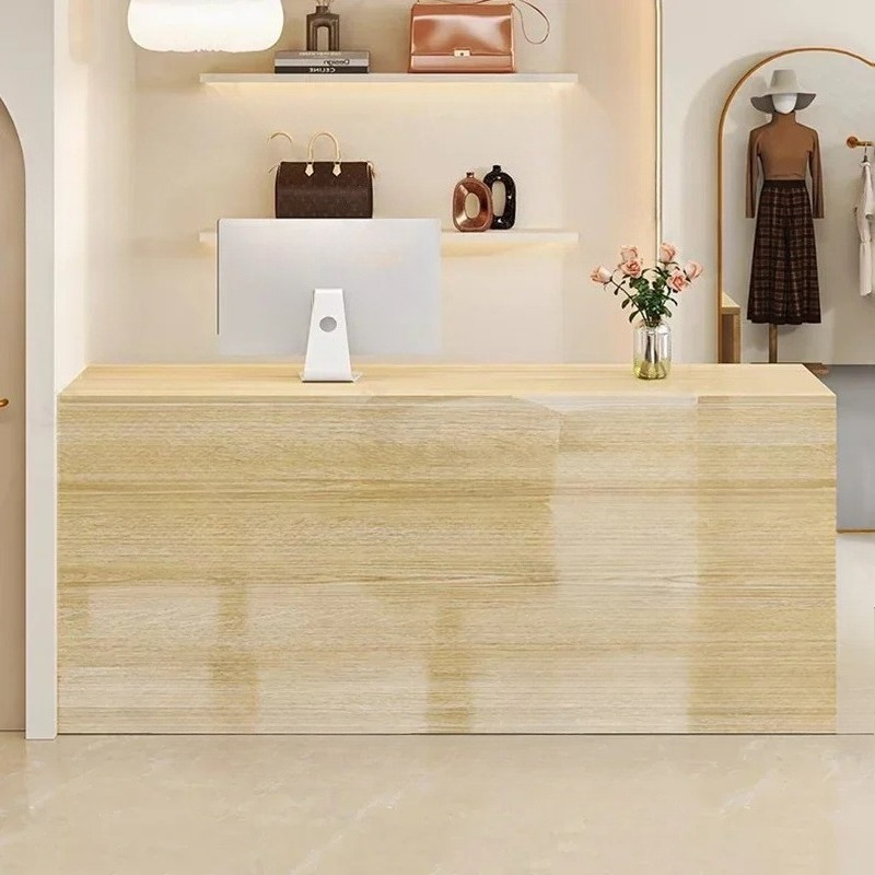 Office Furniture Bali - Meja Resepsionis Kecantikan Mewah Podium Salon