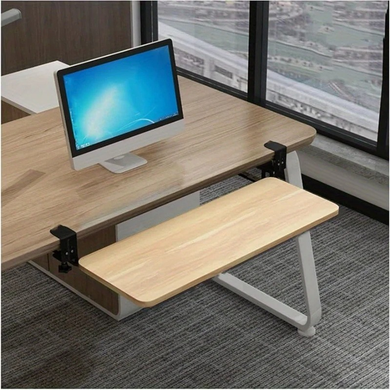 Keyboard Drawer Under - 1PC Rak Keyboard Geser Ergonomis di