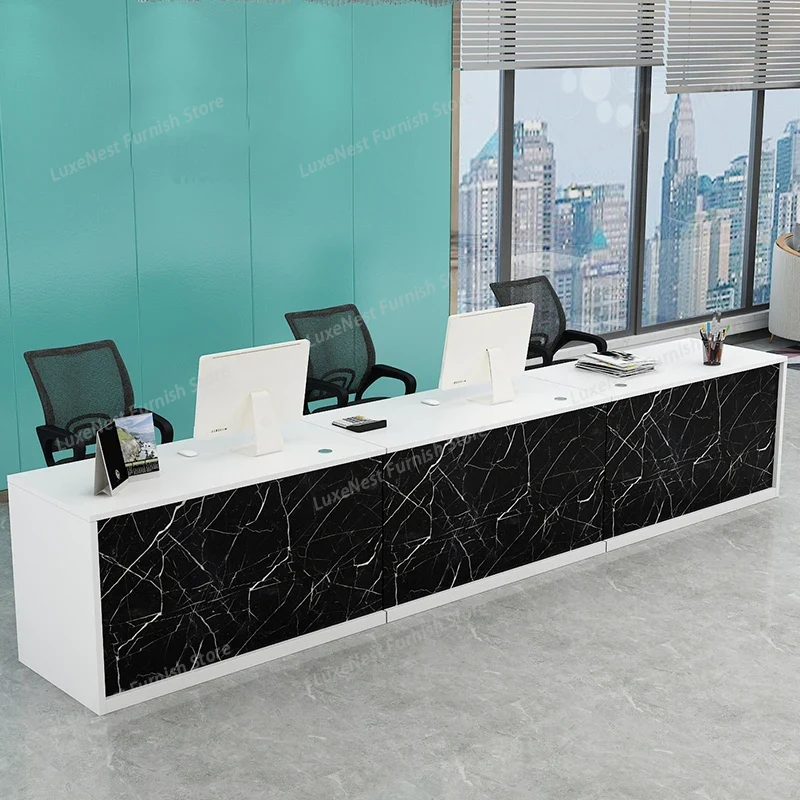 Office Furniture Bali - Meja Resepsionis Salon Nordik Dekorasi Kecantikan