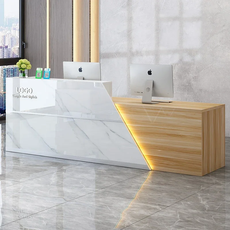 Office Furniture Bali - Meja Resepsionis Kantor Modern Salon Kecantikan
