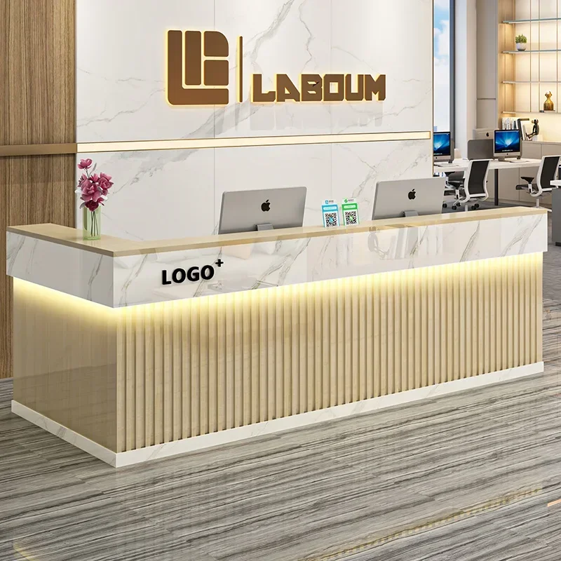 Office Furniture Bali - c13- Meja Resepsionis Modern Estetis Mewah