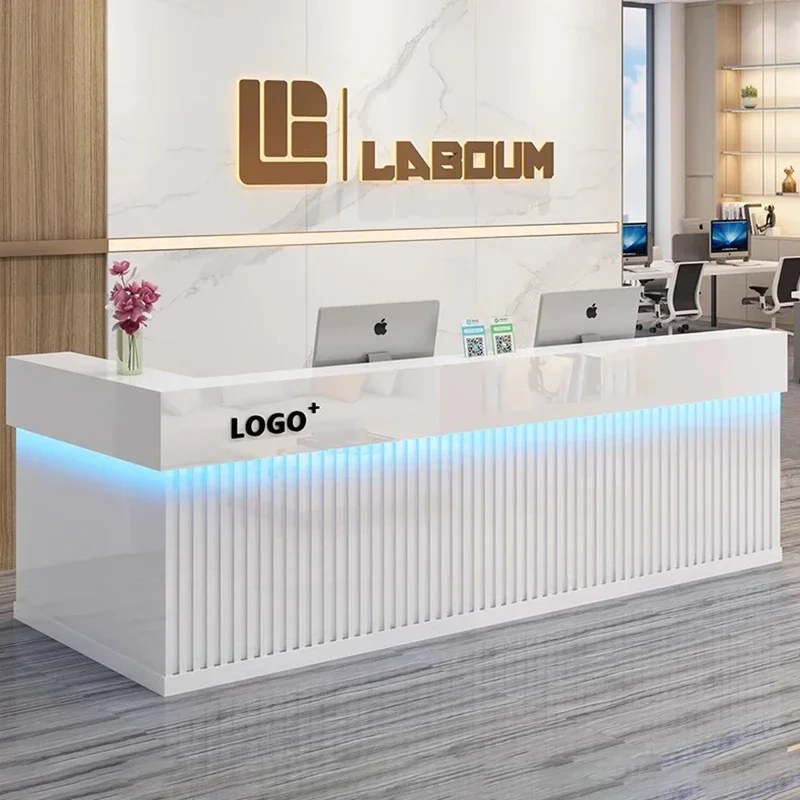 Meja Resepsionis Salon Modern  - Office Furniture Bali ulasan dan harga