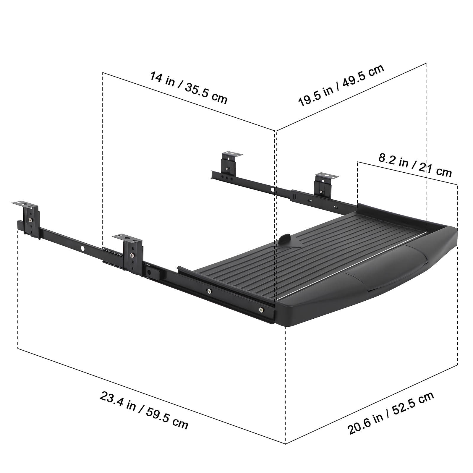 Rak Keyboard Geser di Bawah Me - Keyboard Drawer Under ulasan dan harga