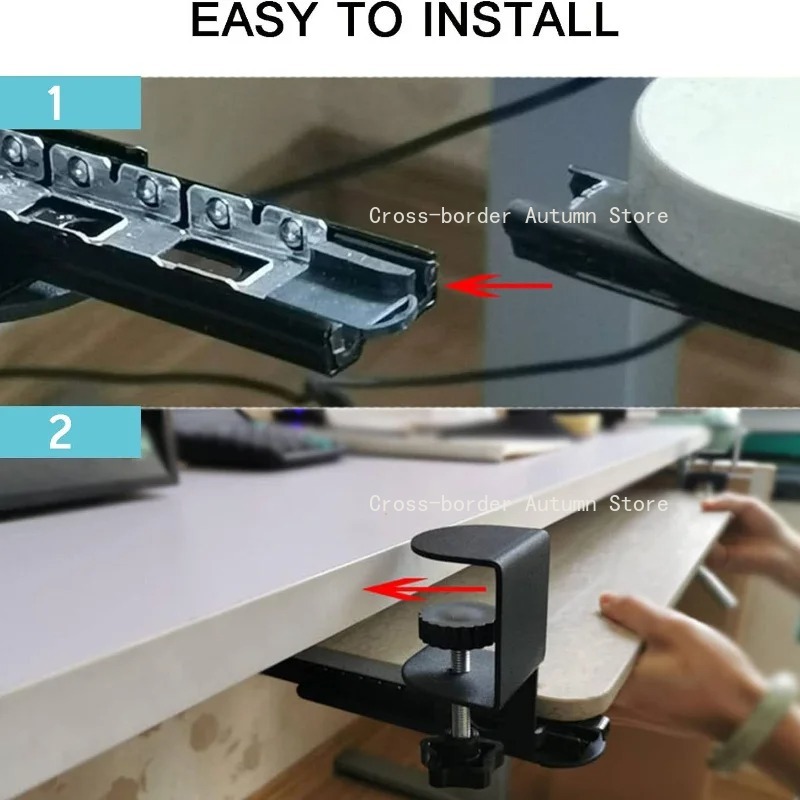 1PC Rak Keyboard Geser Ergonom - Keyboard Drawer Under ulasan dan harga