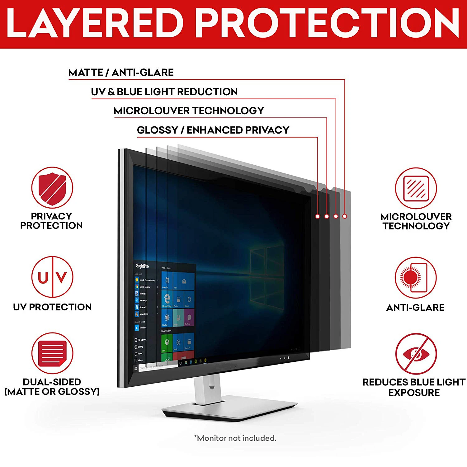 Pelindung layar Privasi, pelin - Monitor Privacy Filter ulasan dan harga