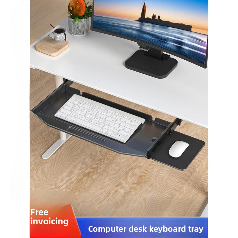 Penyangga alas meja yang diper - Keyboard Drawer Under ulasan dan harga