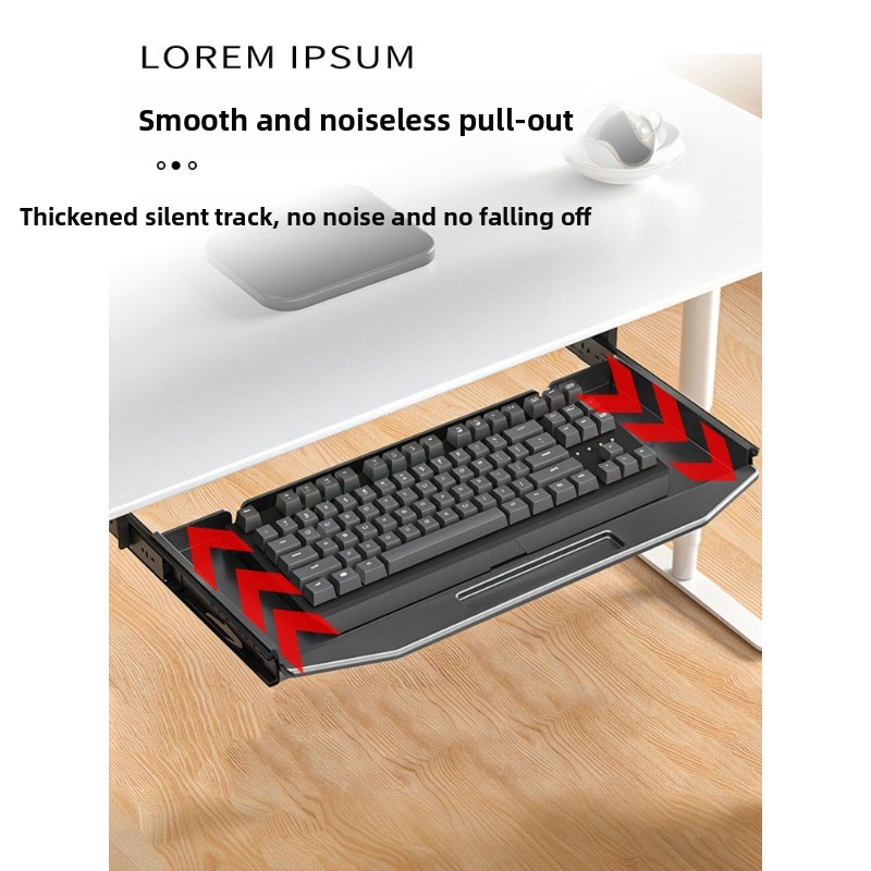 Penyangga alas meja yang diper - Keyboard Drawer Under ulasan dan harga