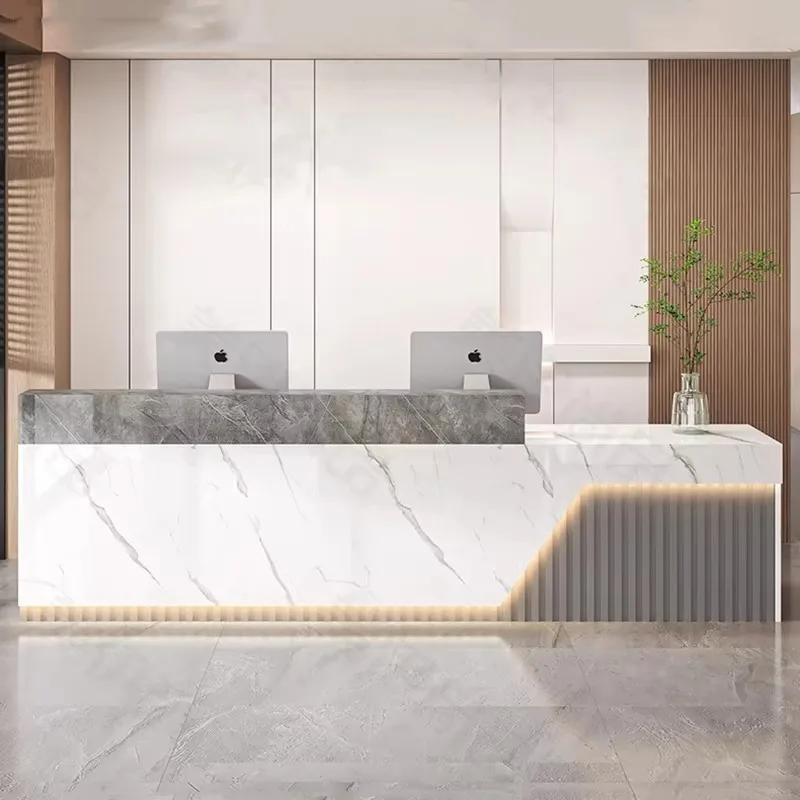 Meja Resepsionis Mewah Modern  - Office Furniture Bali ulasan dan harga