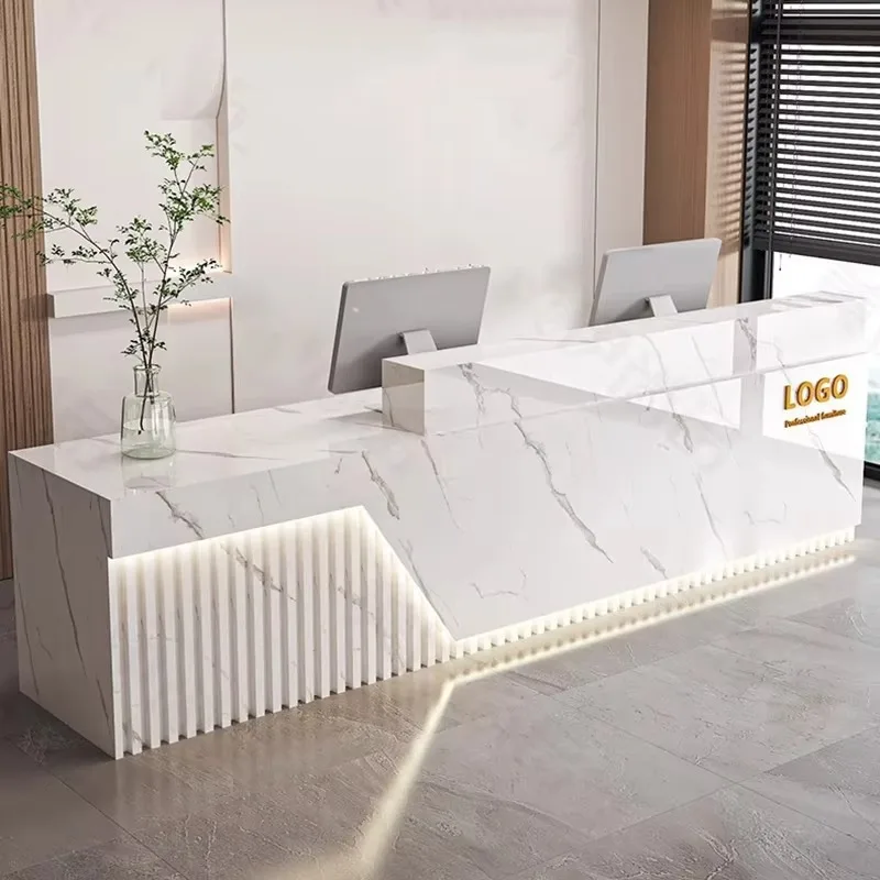 Meja Resepsionis Mewah Modern  - Office Furniture Bali ulasan dan harga