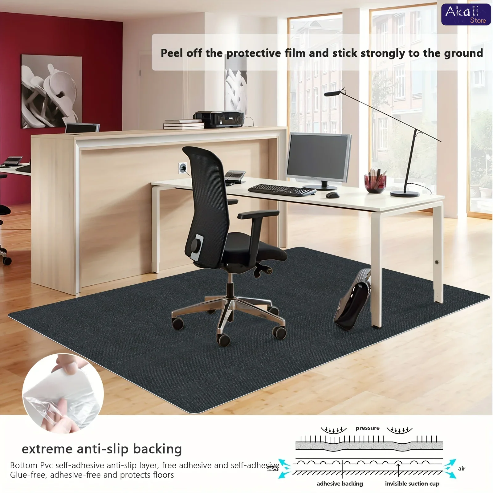 Karpet Meja Kantor Ukuran Besa - Chair Mat Hard Floor ulasan dan harga
