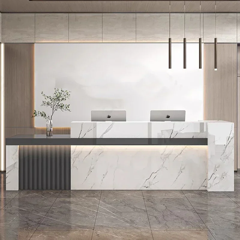 Meja Resepsionis Mewah Nordik, - Office Furniture Bali ulasan dan harga