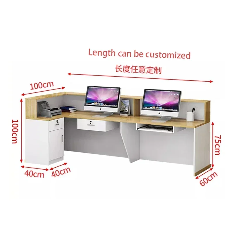 Tampilan Meja Resepsionis Salo - Office Furniture Bali ulasan dan harga