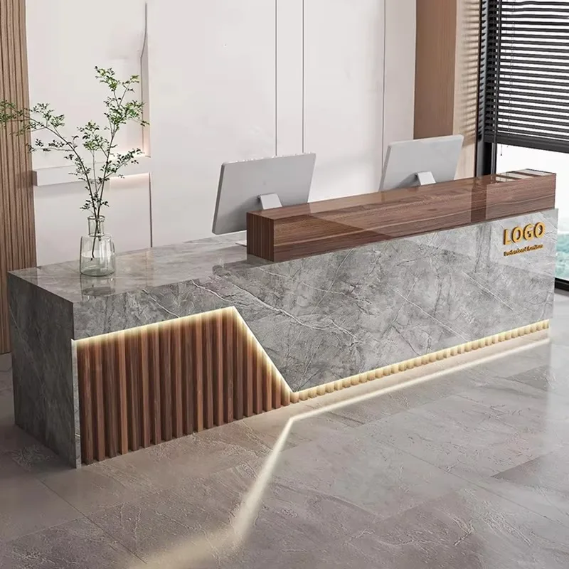 Meja Resepsionis Mewah Modern  - Office Furniture Bali ulasan dan harga